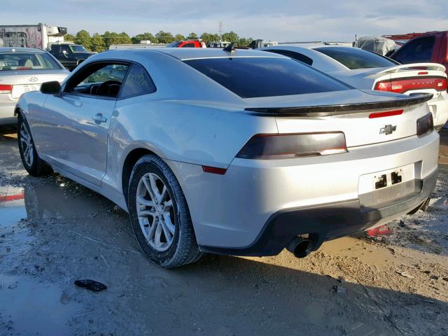 2G1FD1E36F9275256 - 2015 CHEVROLET CAMARO LT SILVER photo 3