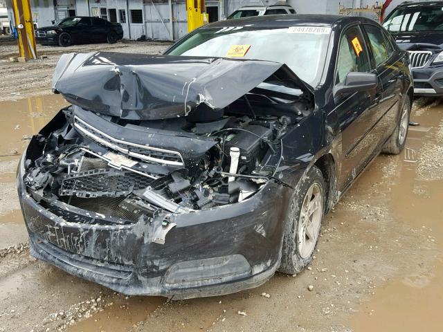 1G11B5SAXDF140716 - 2013 CHEVROLET MALIBU LS BLACK photo 2