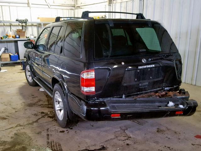 JN8DR09Y03W815935 - 2003 NISSAN PATHFINDER BLACK photo 3