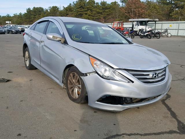 5NPEB4AC4EH836484 - 2014 HYUNDAI SONATA GLS SILVER photo 1