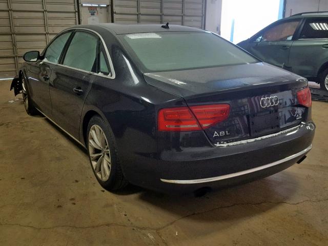 WAURVAFD4BN005018 - 2011 AUDI A8 L QUATT GRAY photo 3