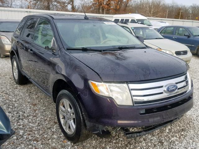 2FMDK38C87BA49625 - 2007 FORD EDGE SEL BLUE photo 1