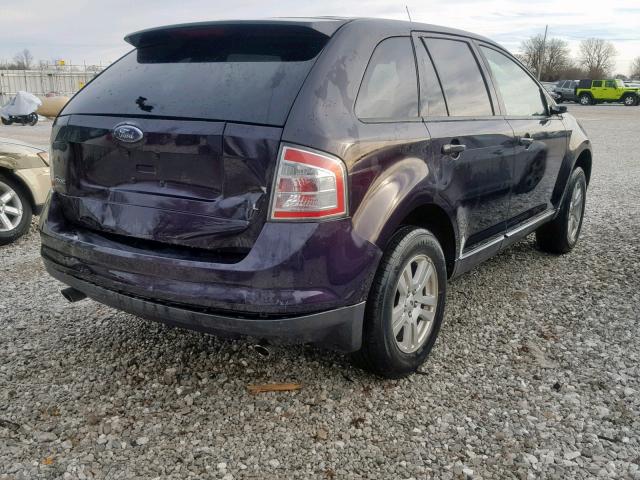 2FMDK38C87BA49625 - 2007 FORD EDGE SEL BLUE photo 4