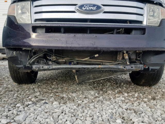 2FMDK38C87BA49625 - 2007 FORD EDGE SEL BLUE photo 9