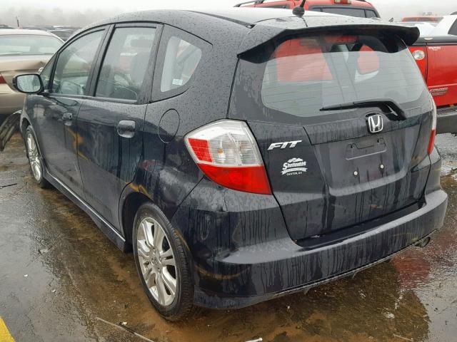JHMGE88449S022587 - 2009 HONDA FIT SPORT BLACK photo 3