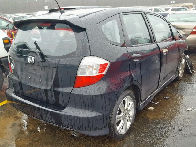 JHMGE88449S022587 - 2009 HONDA FIT SPORT BLACK photo 4