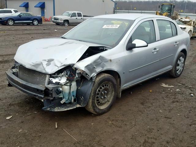 1G1AT58H197246779 - 2009 CHEVROLET COBALT LT SILVER photo 2