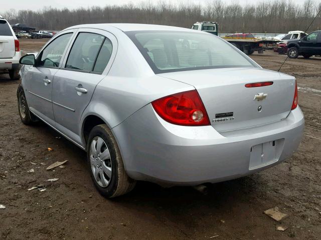 1G1AT58H197246779 - 2009 CHEVROLET COBALT LT SILVER photo 3