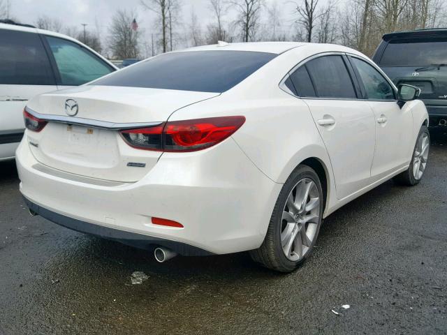 JM1GJ1V67F1169580 - 2015 MAZDA 6 TOURING WHITE photo 4