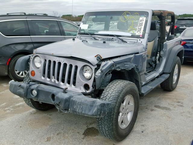 1C4AJWAG5DL701802 - 2013 JEEP WRANGLER S GRAY photo 2