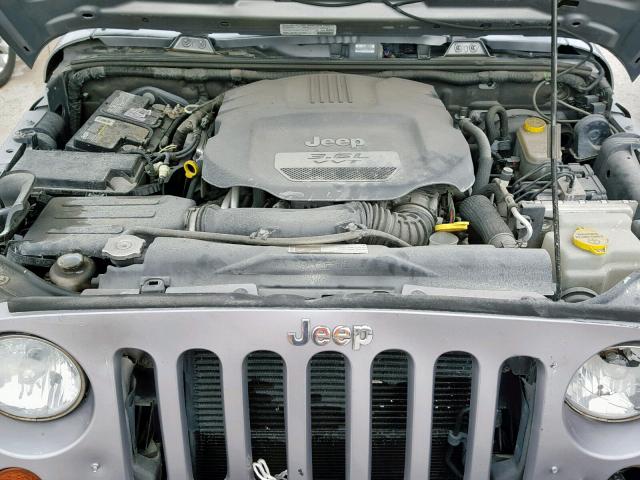 1C4AJWAG5DL701802 - 2013 JEEP WRANGLER S GRAY photo 7