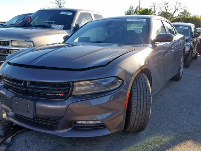 2C3CDXHG4GH241226 - 2016 DODGE CHARGER SX CHARCOAL photo 2