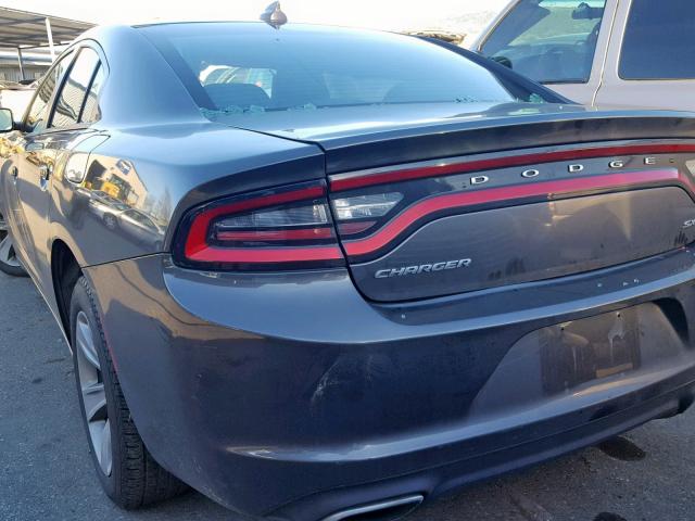 2C3CDXHG4GH241226 - 2016 DODGE CHARGER SX CHARCOAL photo 3