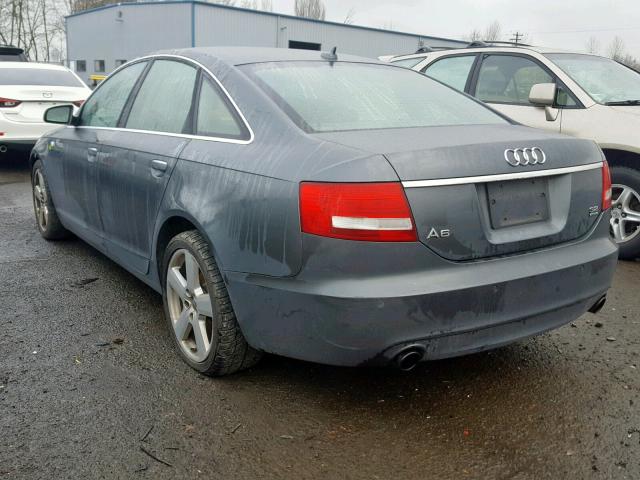 WAUEH94F97N080698 - 2007 AUDI A6 S-LINE GRAY photo 3