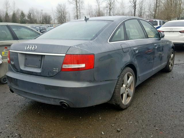 WAUEH94F97N080698 - 2007 AUDI A6 S-LINE GRAY photo 4