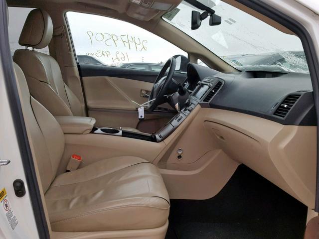 4T3BK3BB0BU054500 - 2011 TOYOTA VENZA WHITE photo 5