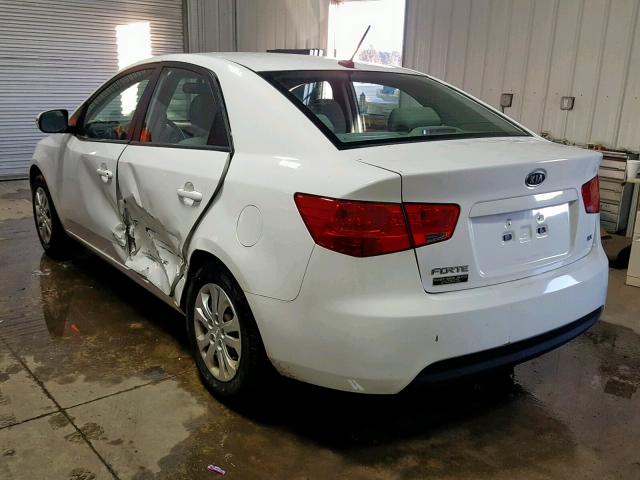 KNAFU4A23A5173079 - 2010 KIA FORTE EX WHITE photo 3