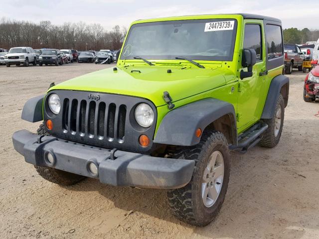 1C4AJWAG1DL531020 - 2013 JEEP WRANGLER S GREEN photo 2