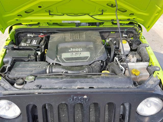 1C4AJWAG1DL531020 - 2013 JEEP WRANGLER S GREEN photo 7