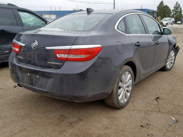 1G4PP5SK6F4138807 - 2015 BUICK VERANO GRAY photo 4