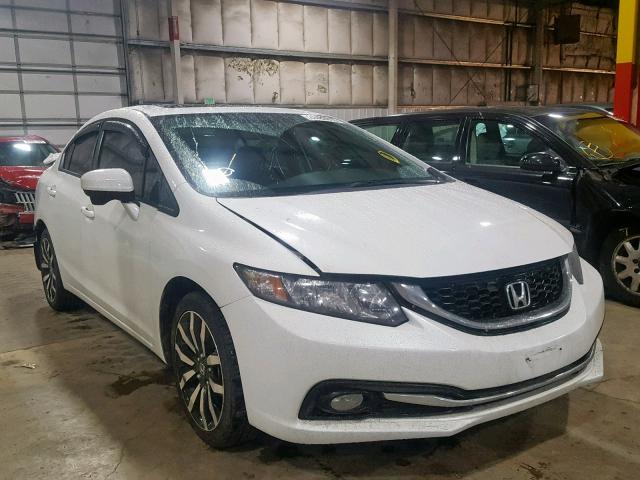 19XFB2F97EE205609 - 2014 HONDA CIVIC EXL WHITE photo 1