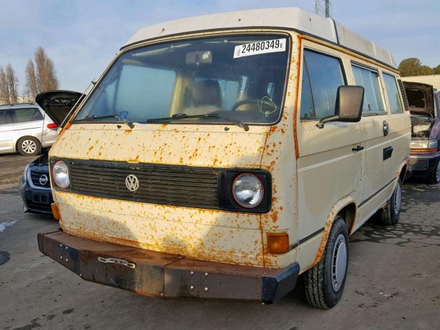 WV2ZA0254CH128181 - 1982 VOLKSWAGEN VANAGON CA YELLOW photo 2