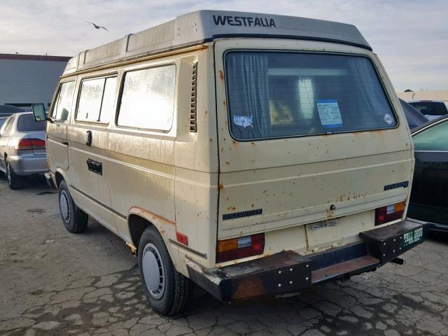 WV2ZA0254CH128181 - 1982 VOLKSWAGEN VANAGON CA YELLOW photo 3