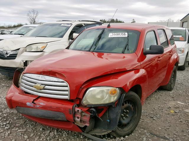 3GNCA13BX9S529367 - 2009 CHEVROLET HHR LS RED photo 2