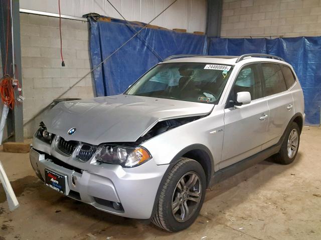 WBXPA93406WG90908 - 2006 BMW X3 3.0I SILVER photo 2