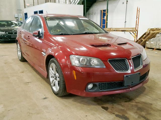 6G2ER57709L153427 - 2009 PONTIAC G8 RED photo 1