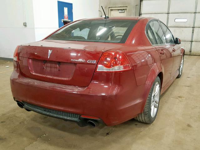 6G2ER57709L153427 - 2009 PONTIAC G8 RED photo 4