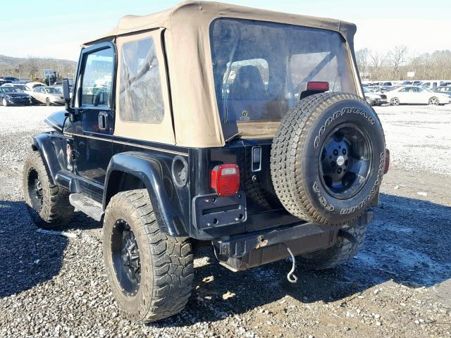 1J4FA59S1YP797946 - 2000 JEEP WRANGLER / BLACK photo 3