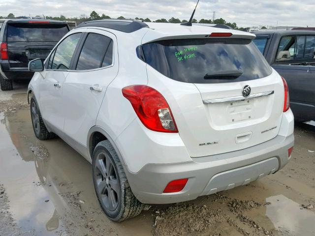 KL4CJCSB6DB110243 - 2013 BUICK ENCORE WHITE photo 3