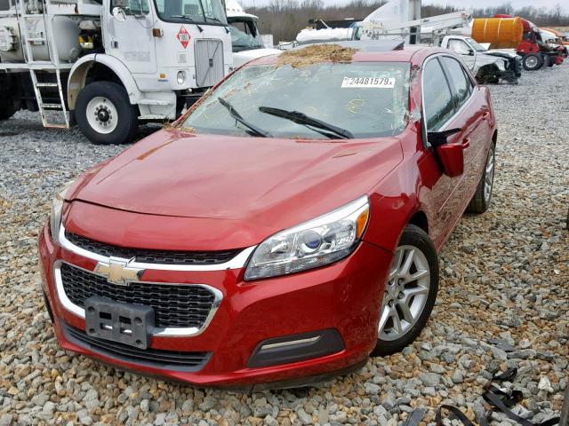 1G11C5SL5EF151820 - 2014 CHEVROLET MALIBU 1LT RED photo 2