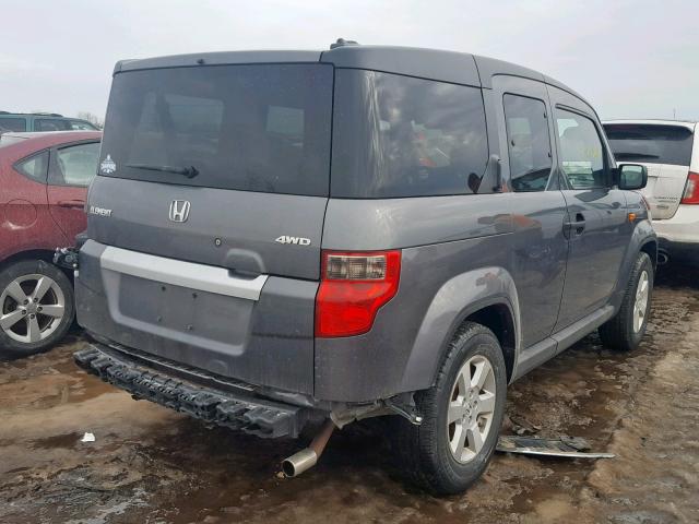 5J6YH2H72AL005588 - 2010 HONDA ELEMENT EX GRAY photo 4