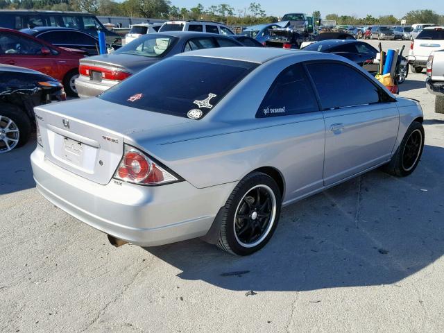 1HGEM21072L101625 - 2002 HONDA CIVIC EX SILVER photo 4