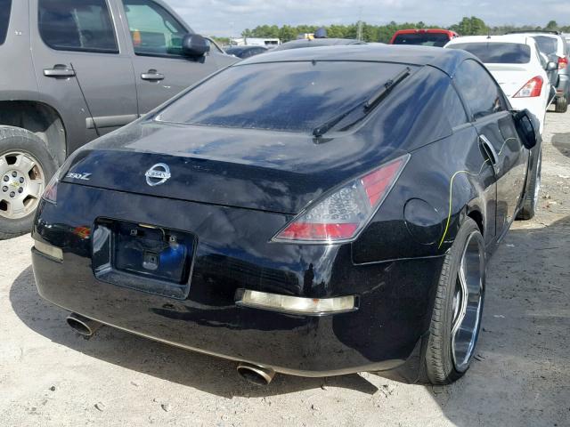 JN1AZ34D44T152122 - 2004 NISSAN 350Z COUPE BLACK photo 4