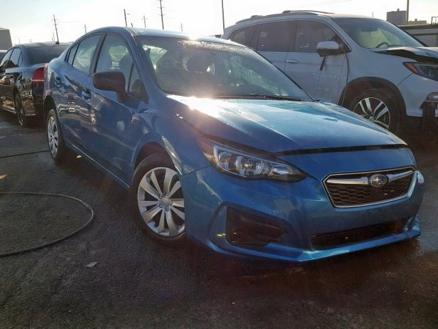 4S3GKAA6XJ3609954 - 2018 SUBARU IMPREZA BLUE photo 1