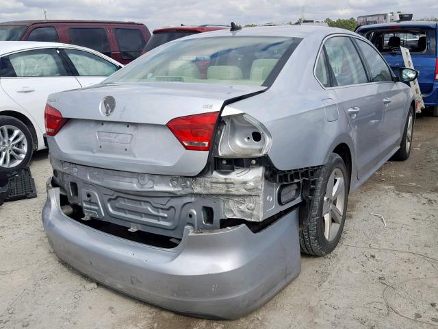 1VWBH7A39CC036269 - 2012 VOLKSWAGEN PASSAT SE GRAY photo 4