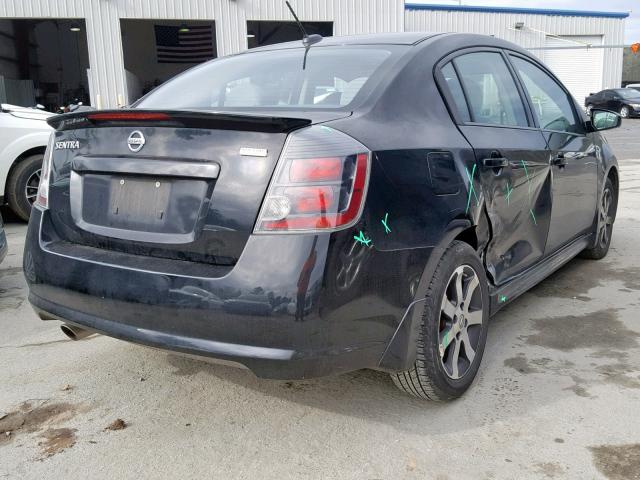 3N1AB6AP9CL769345 - 2012 NISSAN SENTRA 2.0 BLACK photo 4