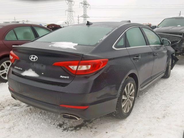 5NPE34AF3HH509943 - 2017 HYUNDAI SONATA SPO BLACK photo 4