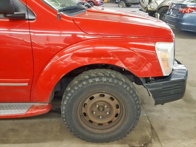 1D4HB58D75F543628 - 2005 DODGE DURANGO LI RED photo 9