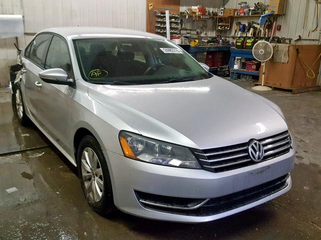 1VWAH7A33CC058523 - 2012 VOLKSWAGEN PASSAT S SILVER photo 1