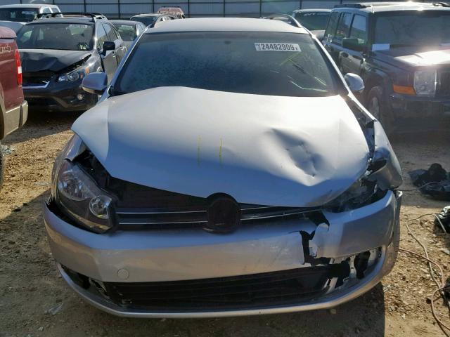 3VWPL7AJXEM613587 - 2014 VOLKSWAGEN JETTA TDI SILVER photo 7