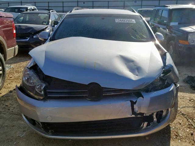 3VWPL7AJXEM613587 - 2014 VOLKSWAGEN JETTA TDI SILVER photo 9