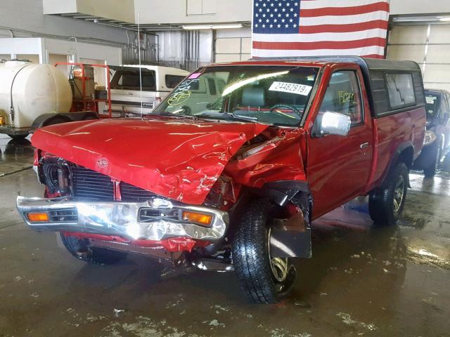 1N6SD11Y1VC405214 - 1997 NISSAN TRUCK XE RED photo 2