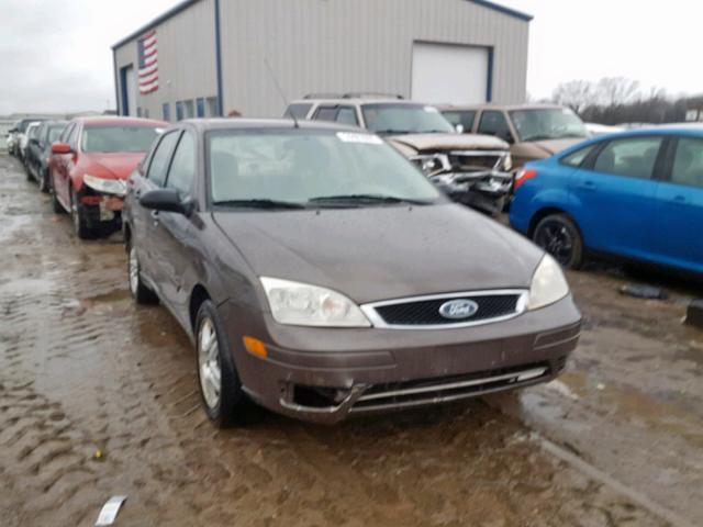 1FAFP34N06W131714 - 2006 FORD FOCUS ZX4 BROWN photo 1