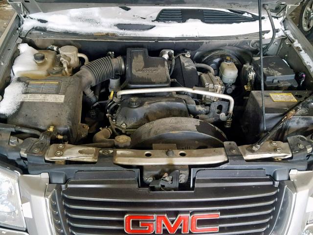 1GKDT13S742315100 - 2004 GMC ENVOY SILVER photo 7