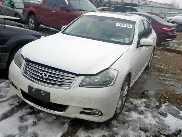 JNKAY01F88M653503 - 2008 INFINITI M35 BASE WHITE photo 2