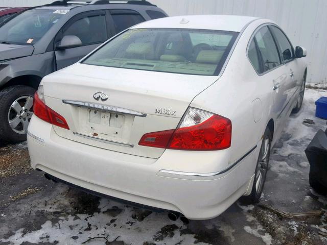 JNKAY01F88M653503 - 2008 INFINITI M35 BASE WHITE photo 4